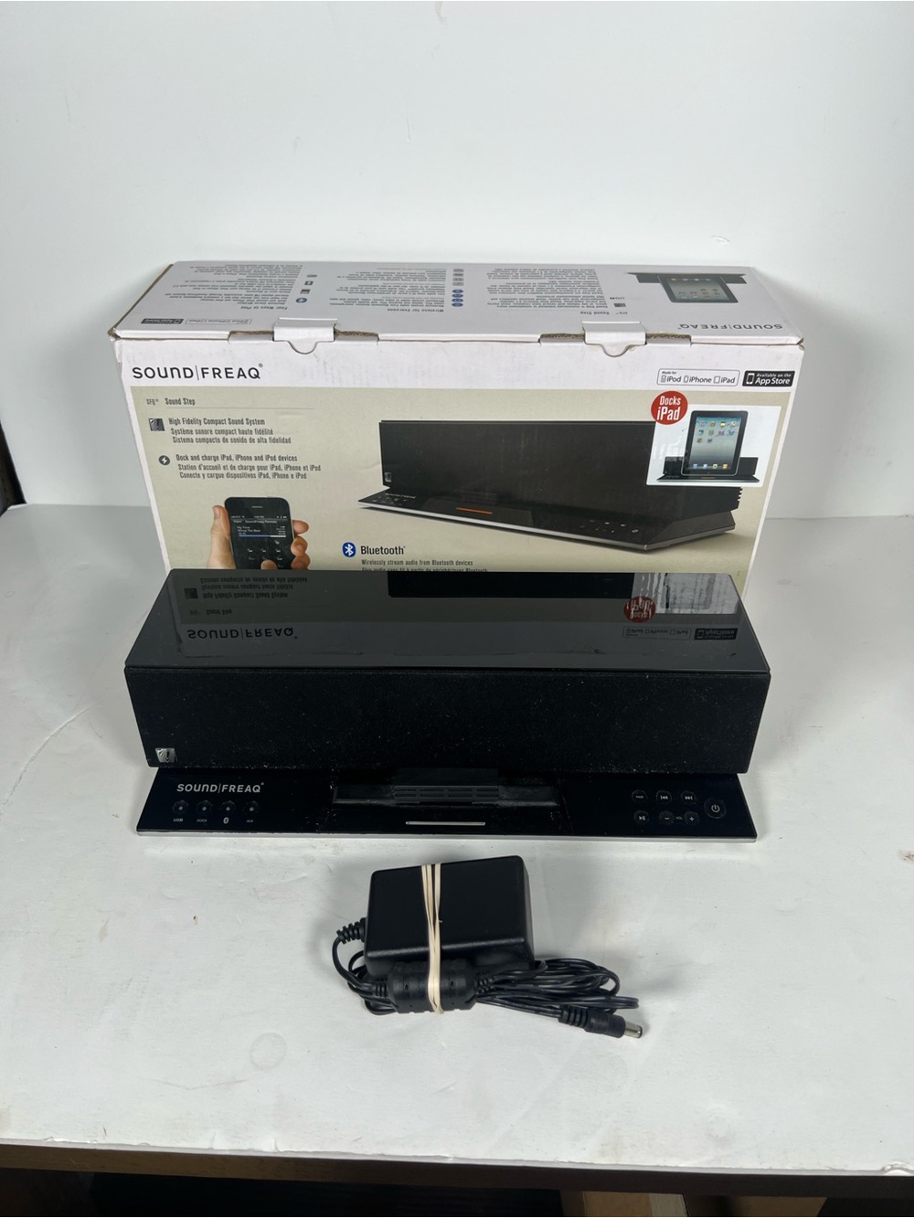 Black Portable Bluetooth Speaker Dock